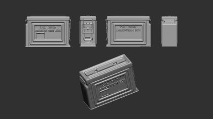 1:72 Ammo Box Cal. .30 M1