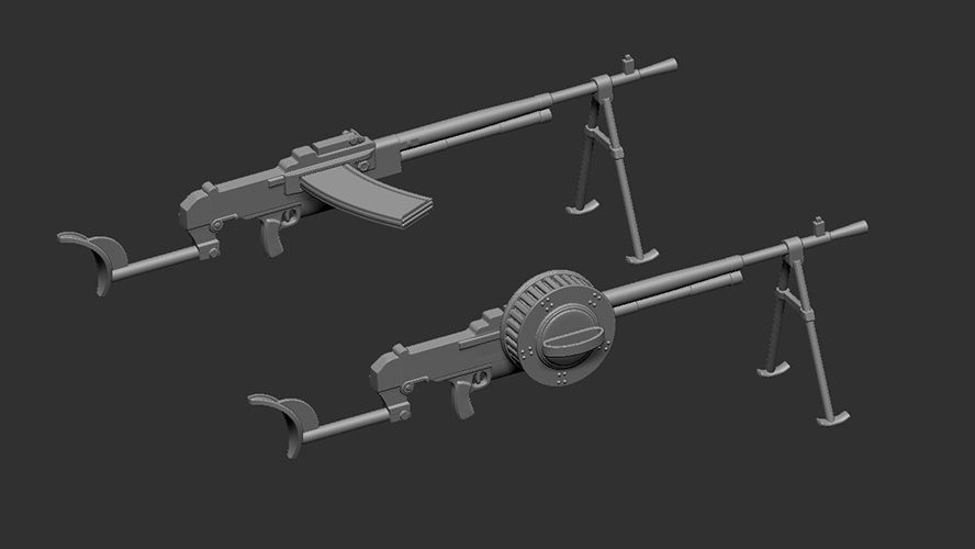 1:35 Mashine gun MAC 31