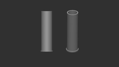 1:72 U.S. 105 mm empty cartridge case