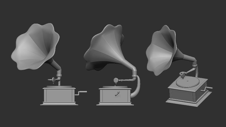 1:48 Vintage gramophone
