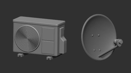 1:48 Air conditioning and satellite dish