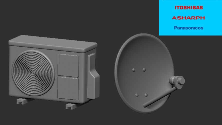 1:35 Air conditioning and satellite dish + decals