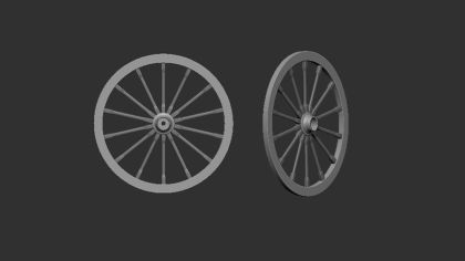 1:48 Wheels for a ox-drawn car