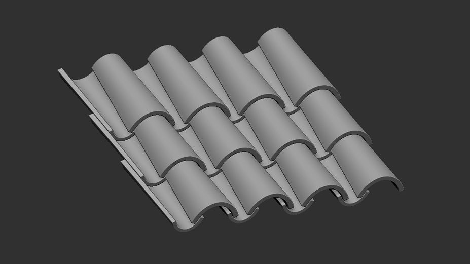 1:48 Roof tile (Italy) type A