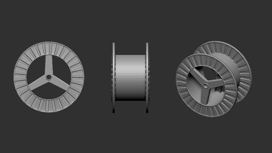 1:35 Metal cable spool