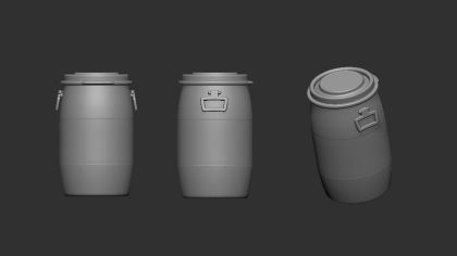 1:72 Plastic barrel 60 l