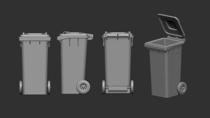 1:48 Plastic dustbin
