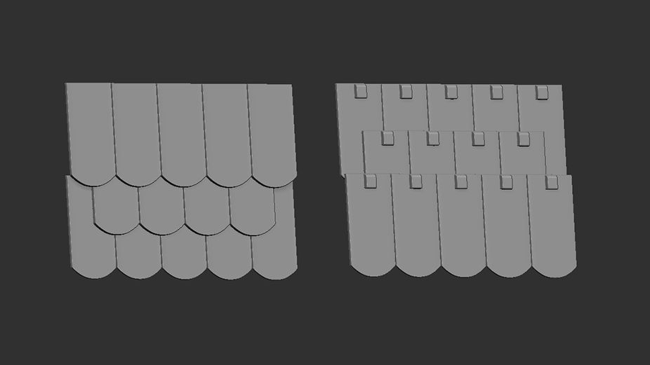 1:72 Roof tile (beaver tail)