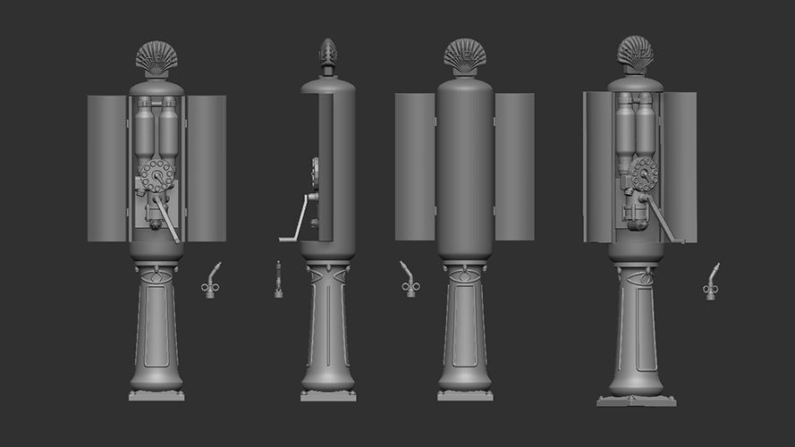 1:35 Vintage gas station ver. A