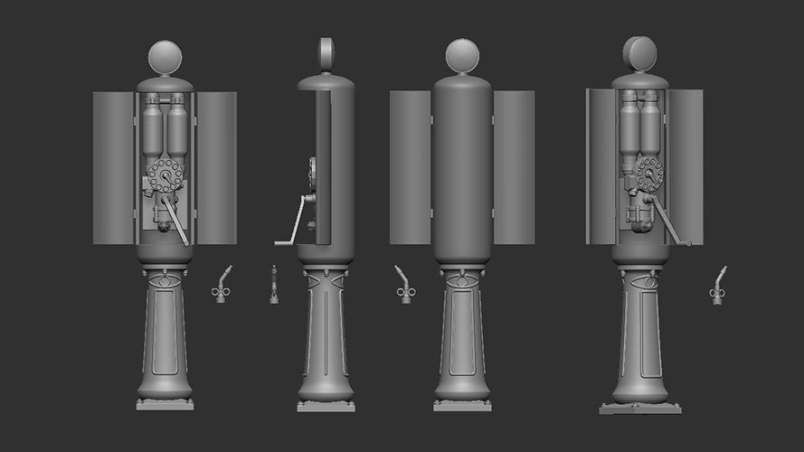 1:72 Vintage gas station ver. B