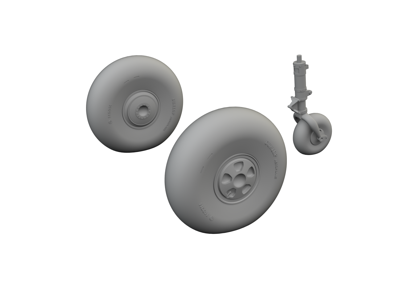 1:48 Bristol Beaufort Mk.I wheels