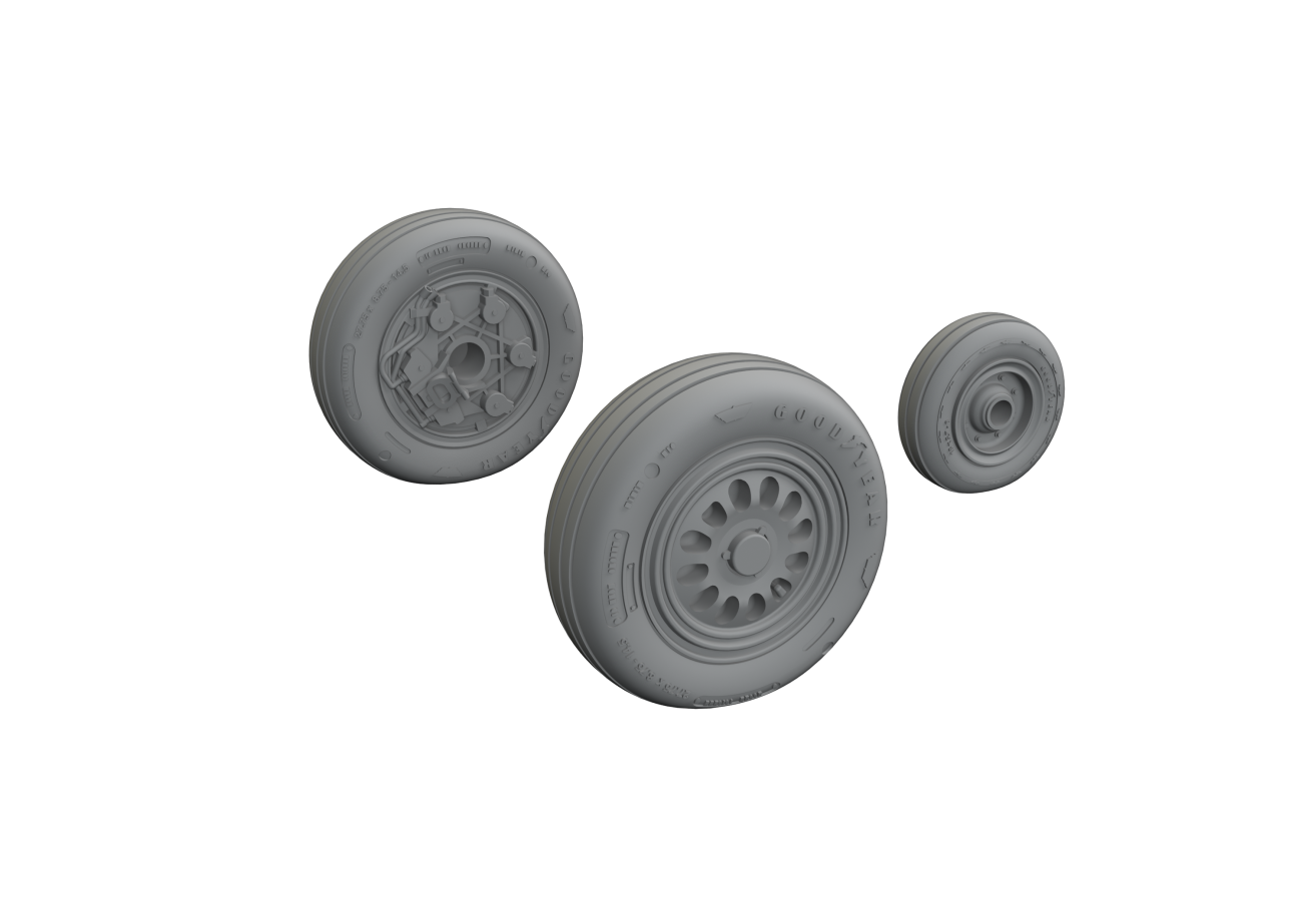 1:48 Lockheed-Martin F-16C wheels late