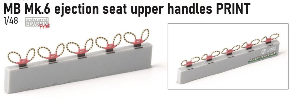 1:48 MB Mk.6 ejection seat upper handles PRINT
