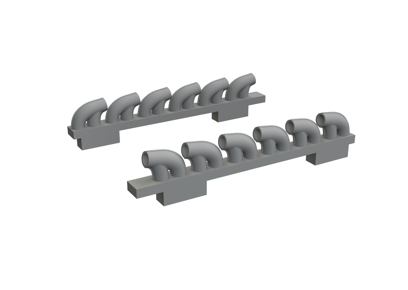 1:72 Bell P-39Q Airacobra exhaust stacks PRINT