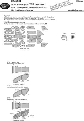 1:48 AH-64 (Block II) Apache EXPERT kabuki masks