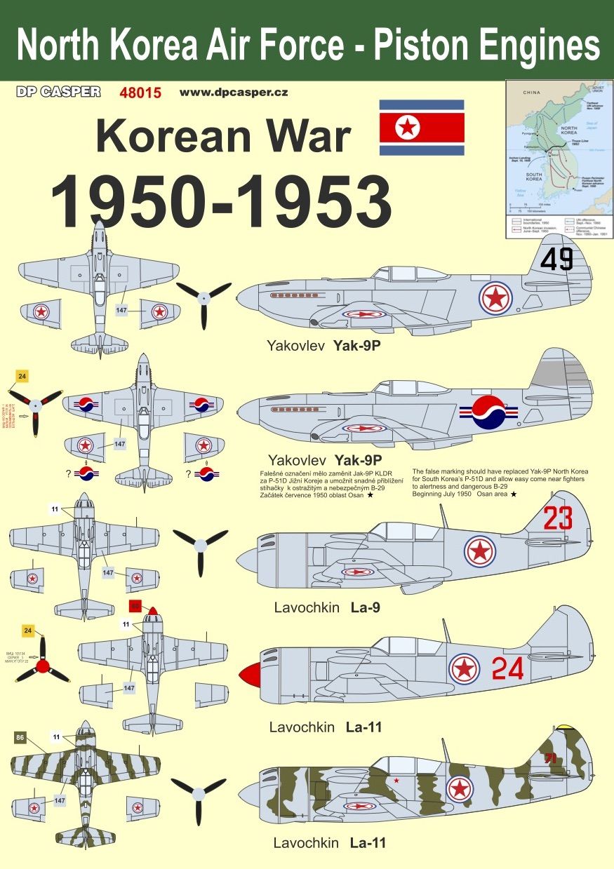 1:48 North Korean Air Force - Piston engine aircraft 1950 - 1953