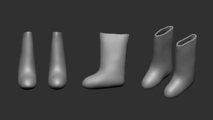 1:72 Russian winter shoes 