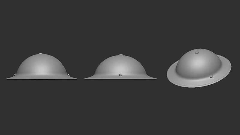 1:16 British helmet MK1