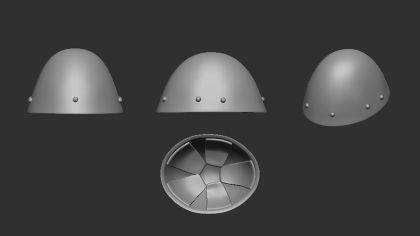 1:72 Czechoslovak helmet vz.32 (detail)