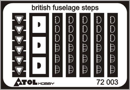 1:72 British fuselage steps