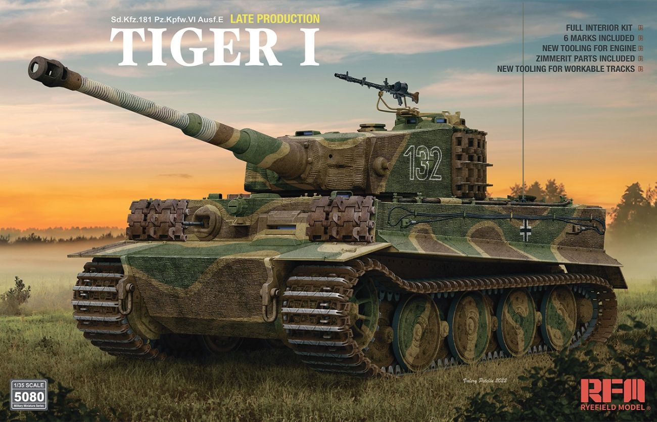 1:35 Tiger I Late Production Zimmerit & Full Interior