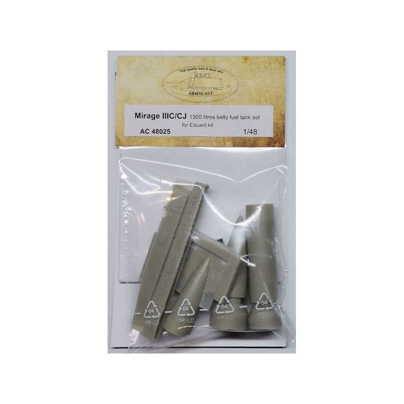 1:48 MIRAGE IIIC/CJ - RP 62 (1300 L) BELLY FUEL TANK