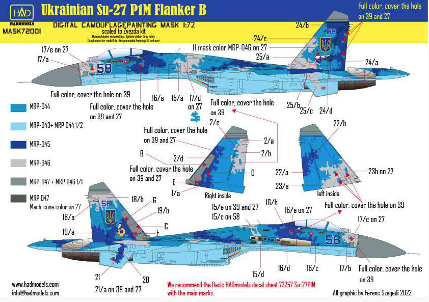 1:72 Su-27 P1M Digital Camouflage