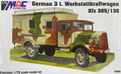 1:72 German 3t werkstattkraftwagen Kfz 305/ 135