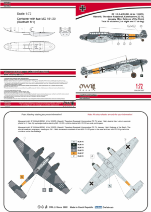 1:72 Bf 110 G-4 T. Rossiwall