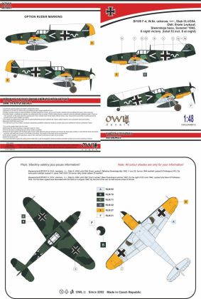 1:48 Bf 109 F-4, Stab III./JG54. Oblt. Erwin Leykauf