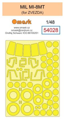 1:48 MIl MI-8MT mask (for Zvezda 4828)