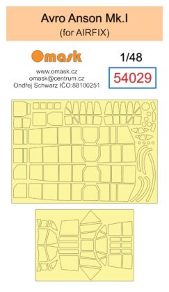 1:48 Avro Anson Mk.I masks (for Airfix)