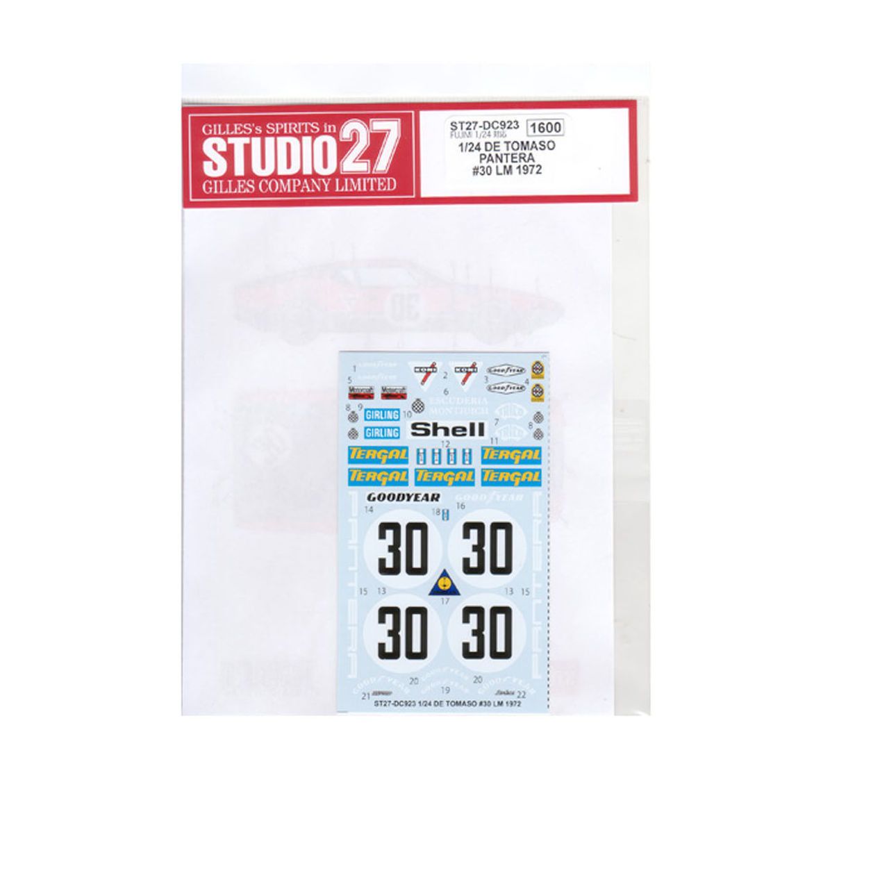 1:24 De Tomaso Pantera #30 LM 1972