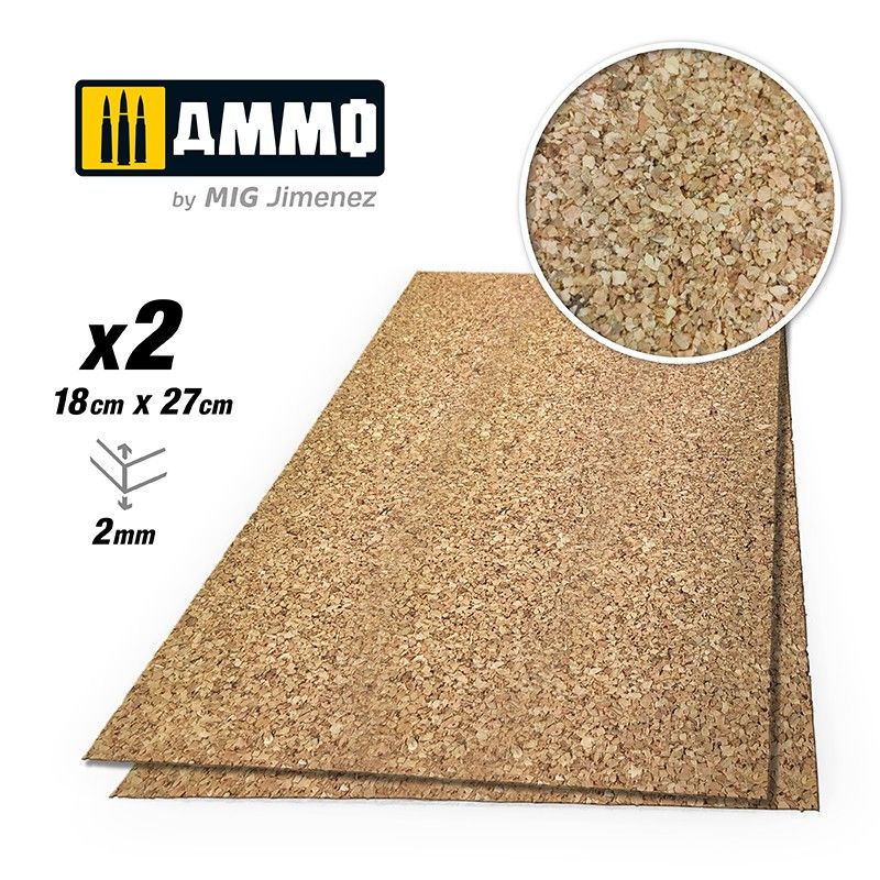 CREATE CORK Medium Grain (2mm) – 2 pcs