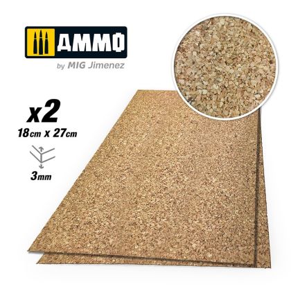 CREATE CORK Medium Grain (3mm) – 2 pcs