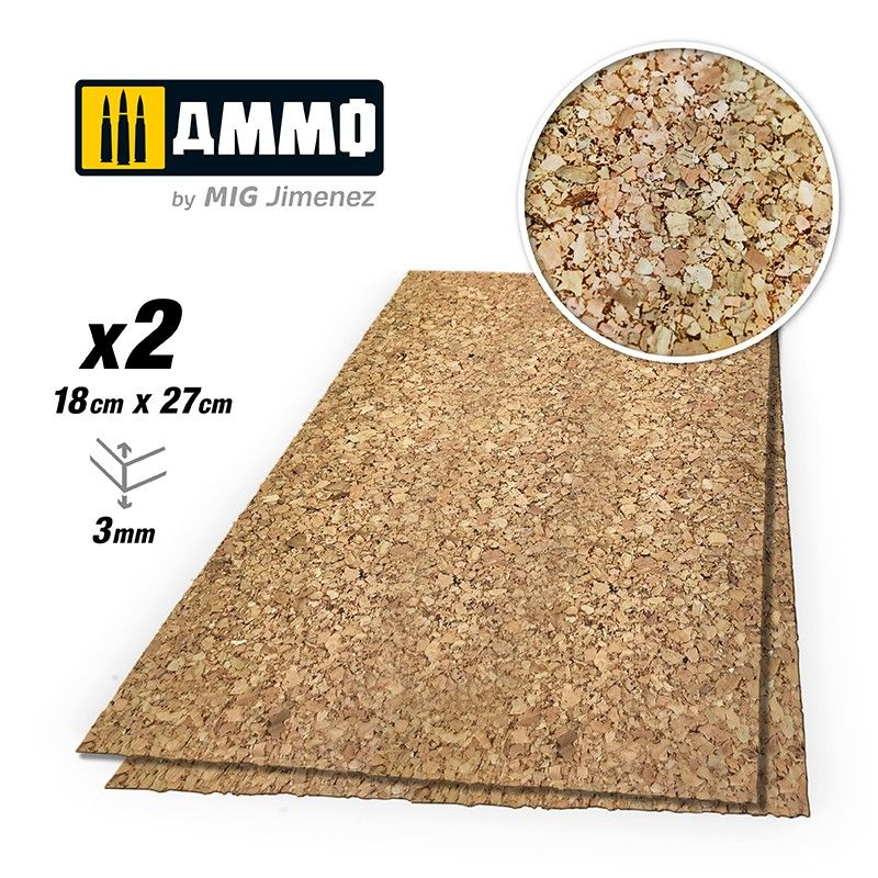 CREATE CORK Thick Grain (3mm) – 2 pcs