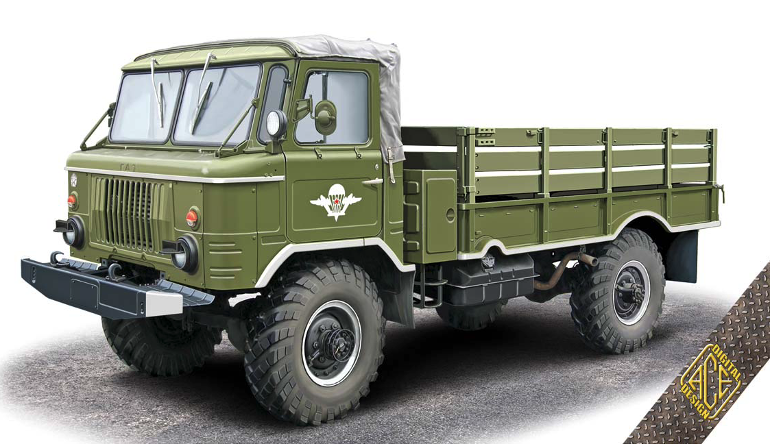 1:72 GAZ-66B Soviet 4x4 2t Truck for Airborne Forces