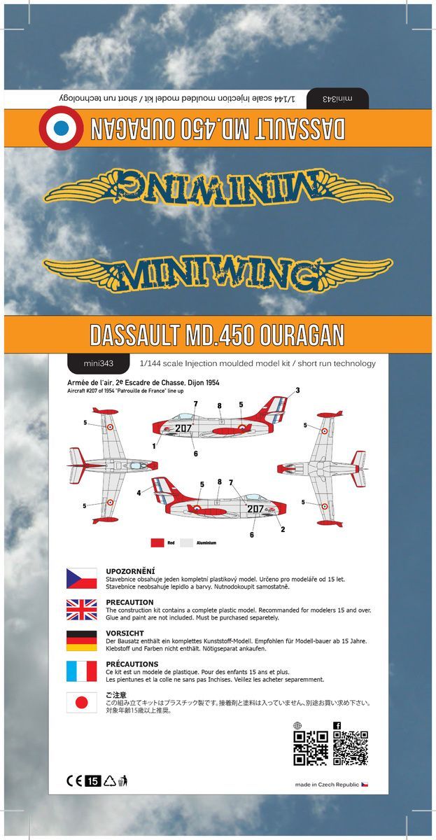 1:144 Dassault OURAGAN MD.450