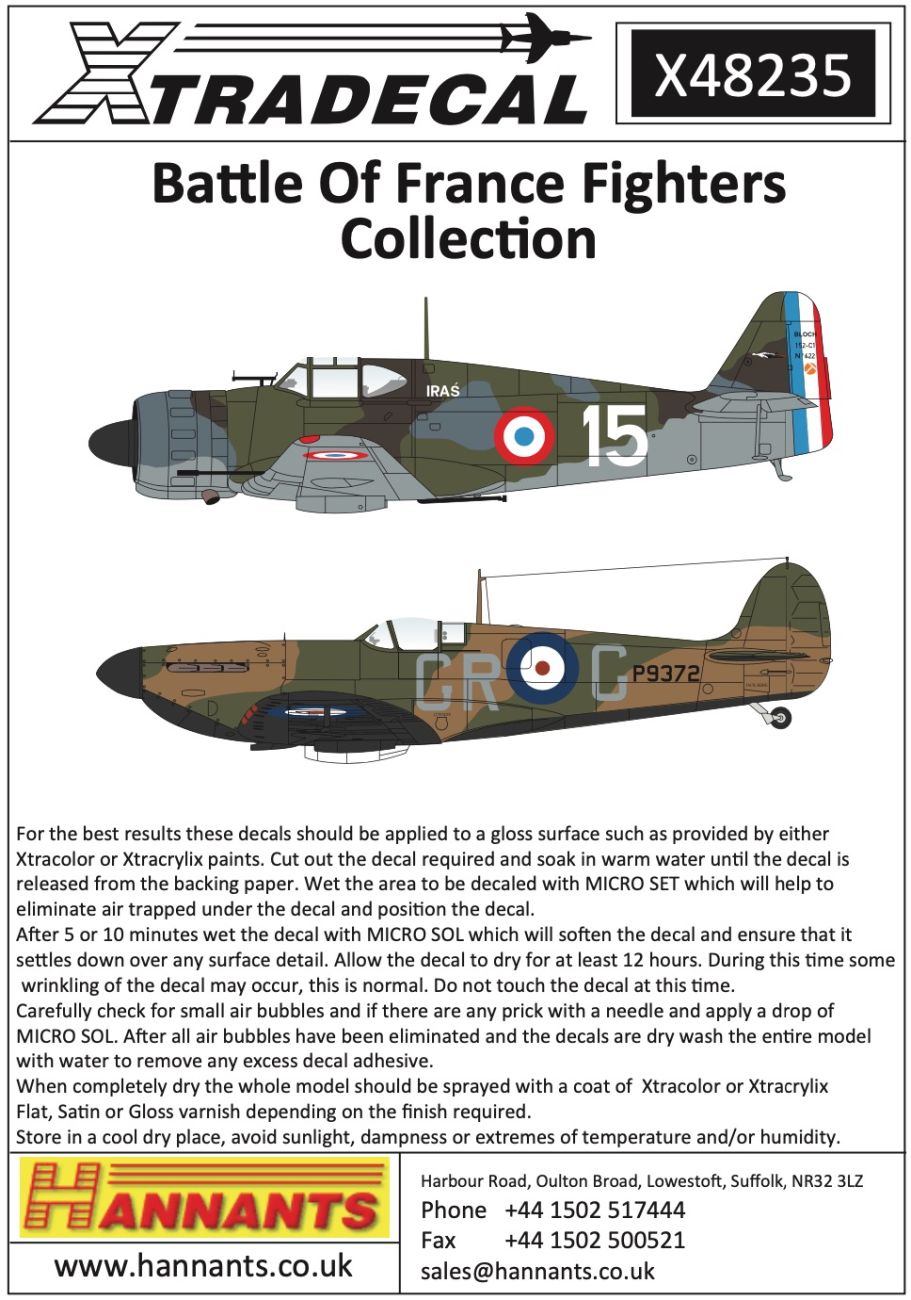 1:48 Battle Of France Fighters Collection