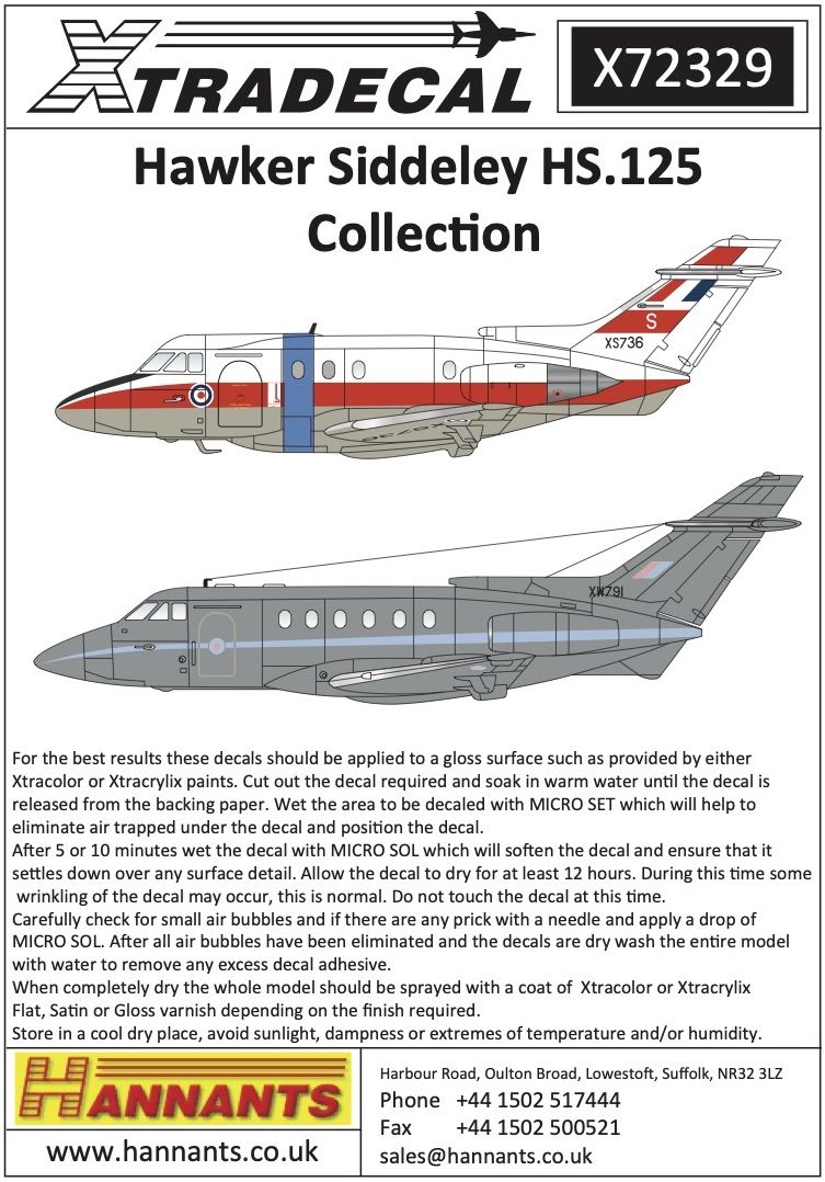 1:72 Hawker Siddeley HS.125 Collection