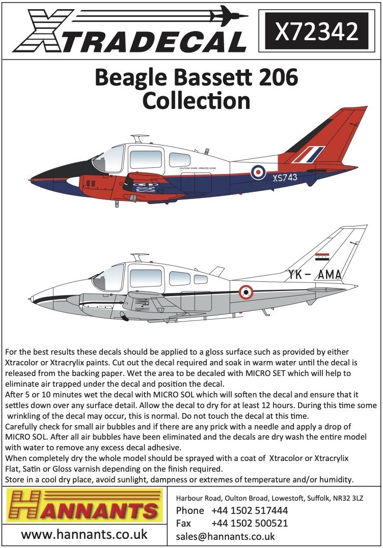 1:72 Beagle Bassett 206 Collection