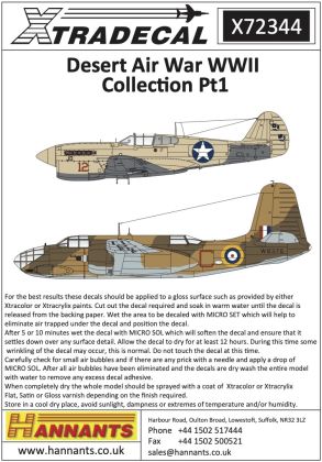1:72 Desert Air War WWII Collection Pt1