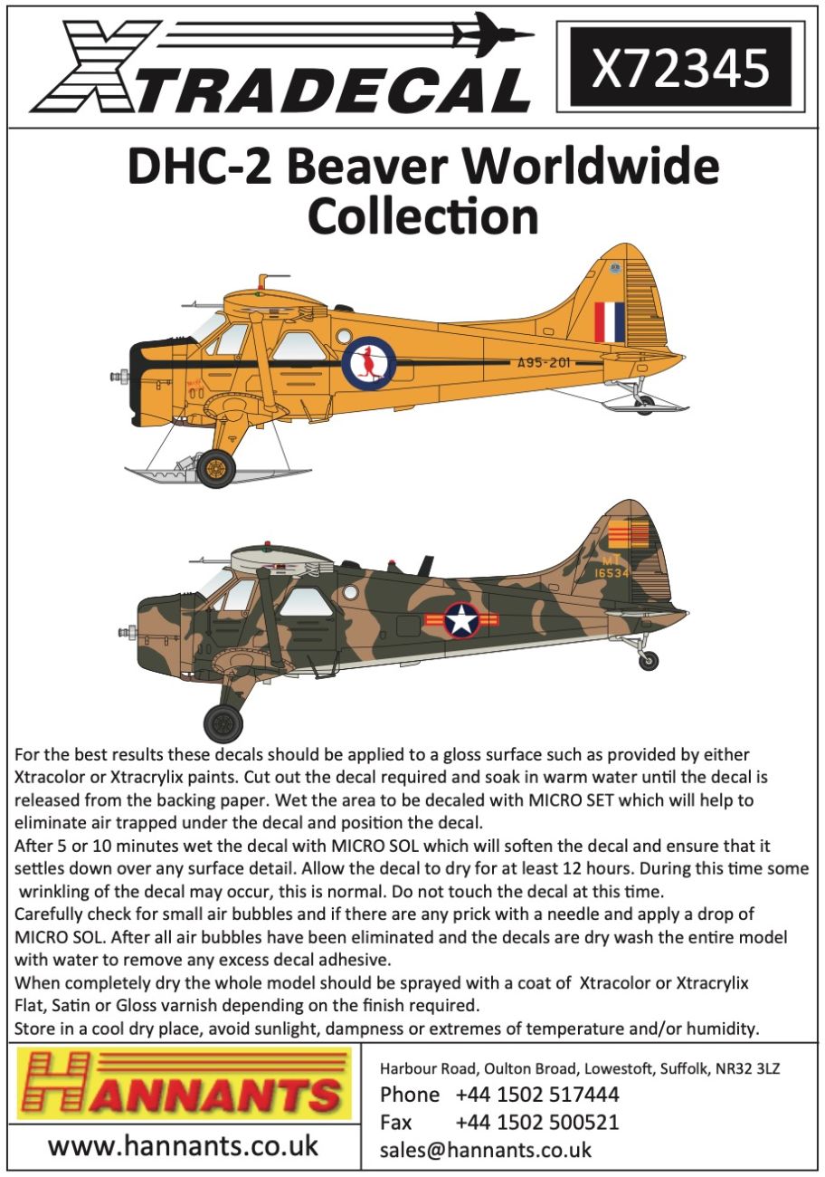 1:72 de Havilland Beaver Worldwide Collection