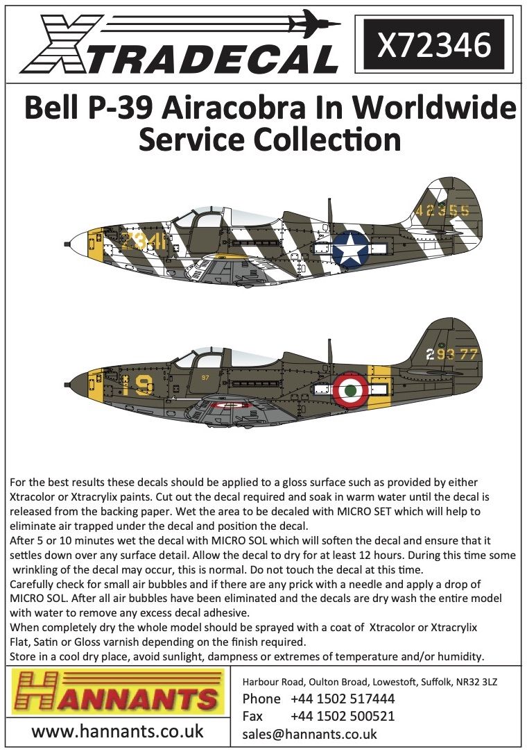 1:72 Bell P-39 Airacobra In Worldwide Service Collection