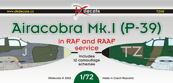 1:72 Bell Airacobra Mk.I (P-39) in RAF and RAAF service