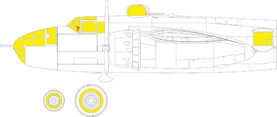 1:48 B-25J Mitchell glazed nose
