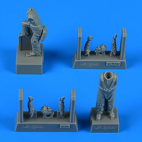 1:48 German WWII Pilot & Radio man for Fokker G-1