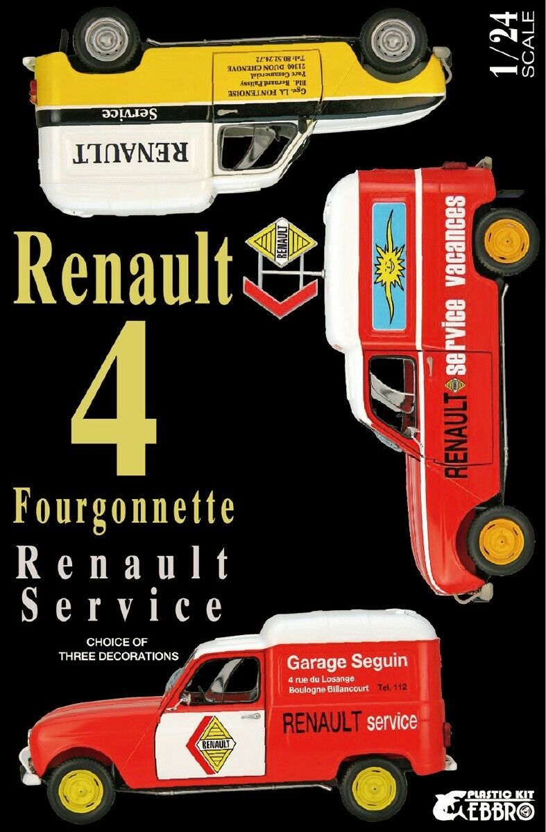 1:24 Renault 4 Fourgonette Service - Ebbro
