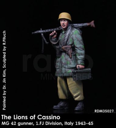 1:35 The Lions of Cassino / MG 42 gunner, 1. FJ Division, Italy 1943-45