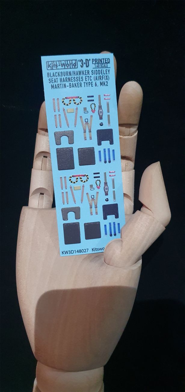 1:48 3D SEAT BELTS AND CUSHIONS. BLACKBURN BUCCANEER MARTIN BAKER TYPE 6 MKII EJECTION SEAT